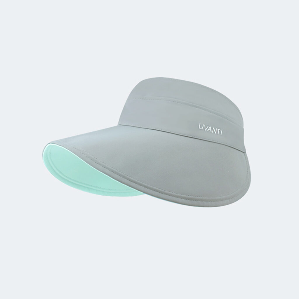 Solid-color Simple Double-sided Wide-brimmed Hat With Empty Crown, Light And Fresh Outdoor Wrap-around Style Large Brim, With Storage Function For Sun Protection.