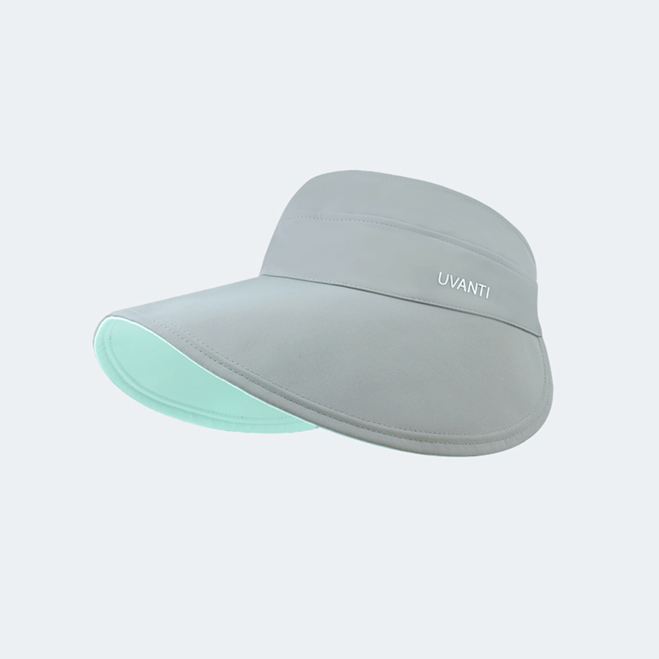 Solid-color Simple Double-sided Wide-brimmed Hat With Empty Crown, Light And Fresh Outdoor Wrap-around Style Large Brim, With Storage Function For Sun Protection. - Image 9
