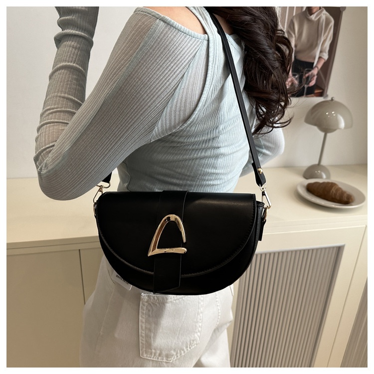 High-end, Fashionable Single-shoulder Bag Niche Saddle Bag