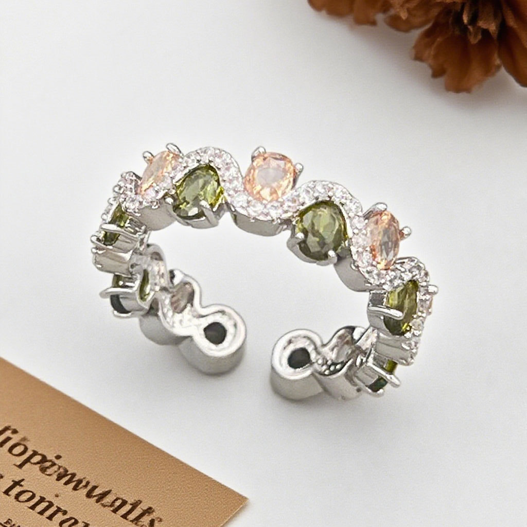 Sparkling Zircon Fashion Hot Selling Open Ring - Image 14