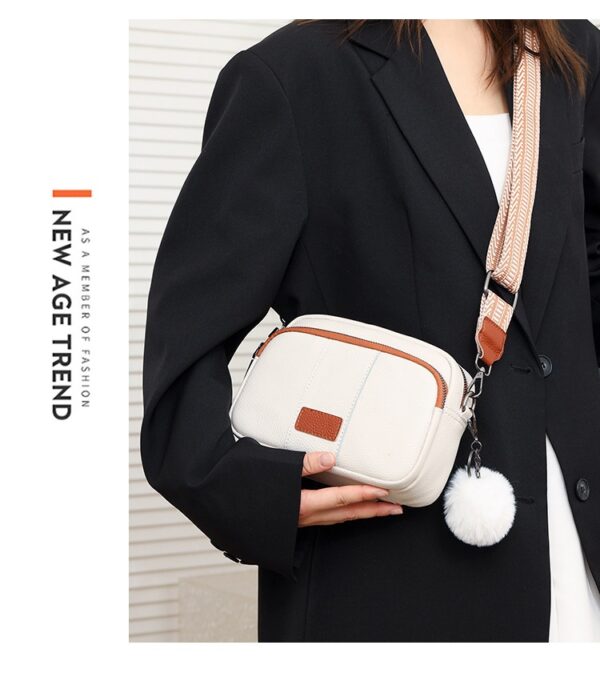 Genuine Leather Womens New Trendy Fashionable Versatile Single-shoulder Bag - Image 24