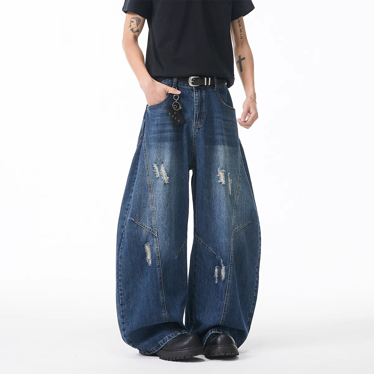 American-style Tailored Bootcut Jeans, Womens And Mens, Springautumn Vintage - Image 5