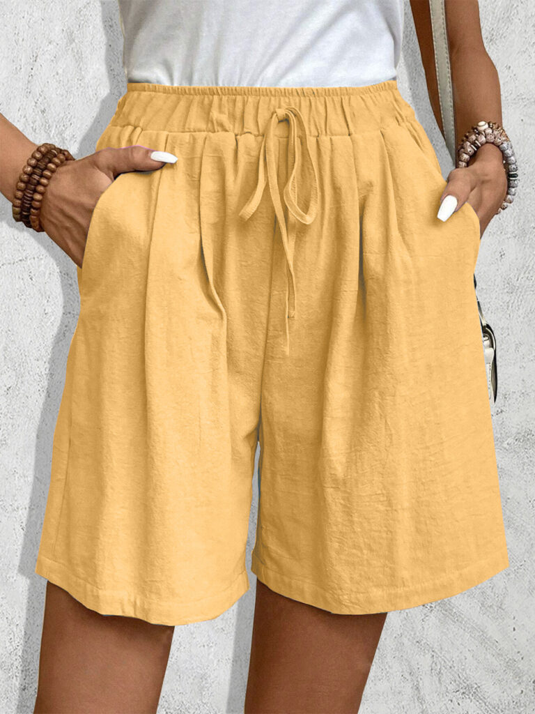 Ice Silk Wide-leg Shorts Casual And Versatile