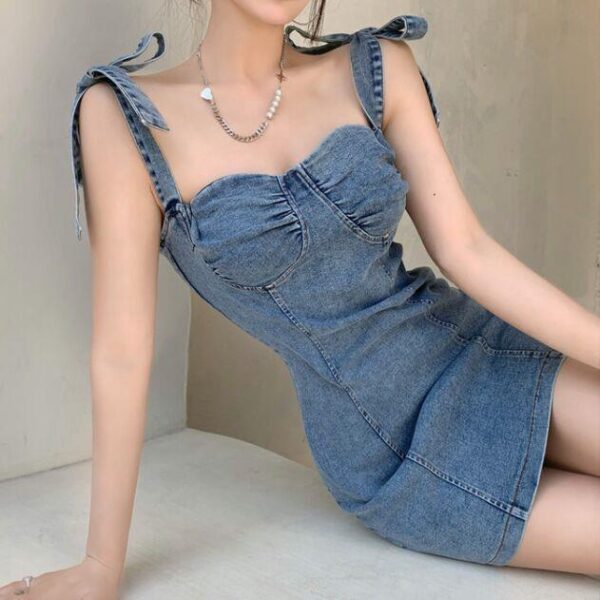 Hong Kong-style Retro Sexy Tube Top Slip Dress - Image 33