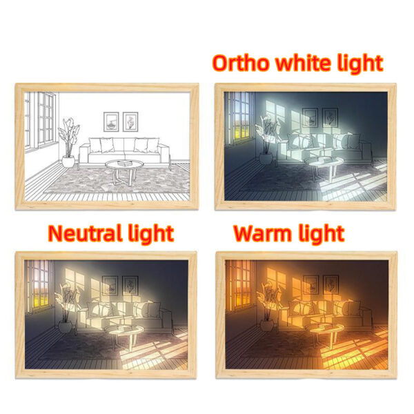 Illuminated Picture LED Decorative Light Painting Bedside Picture Style Creative Modern Simulate Sunshine Drawing Night Light Gift - Image 16