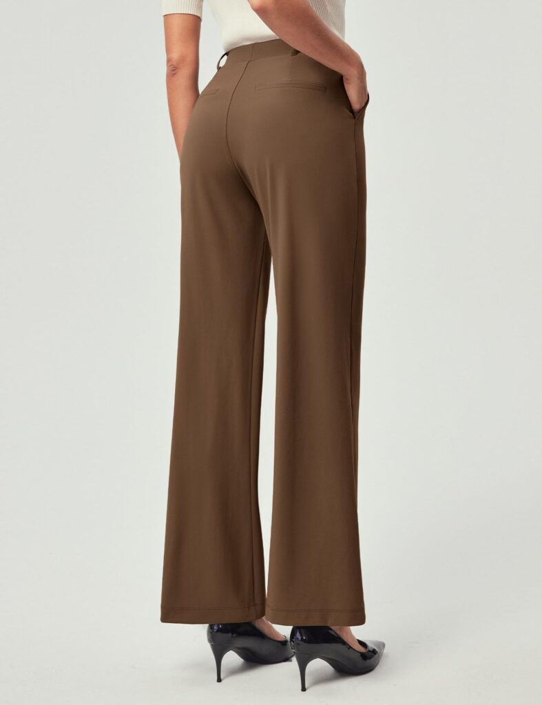 Womens High-Waisted Stretchy Work Business Casual Pants