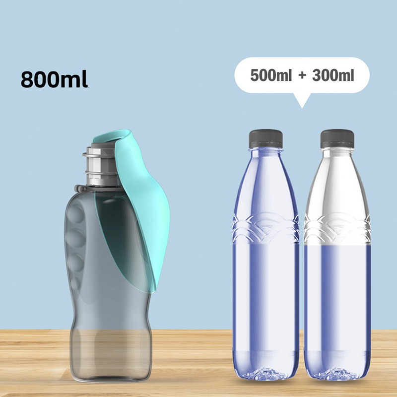 800ml Dogs Water Bottle Portable High Capacity Leakproof Pet Foldable Drinking Bowl Golden Retriever Outdoor Walking Supplies Pet Products - Image 10