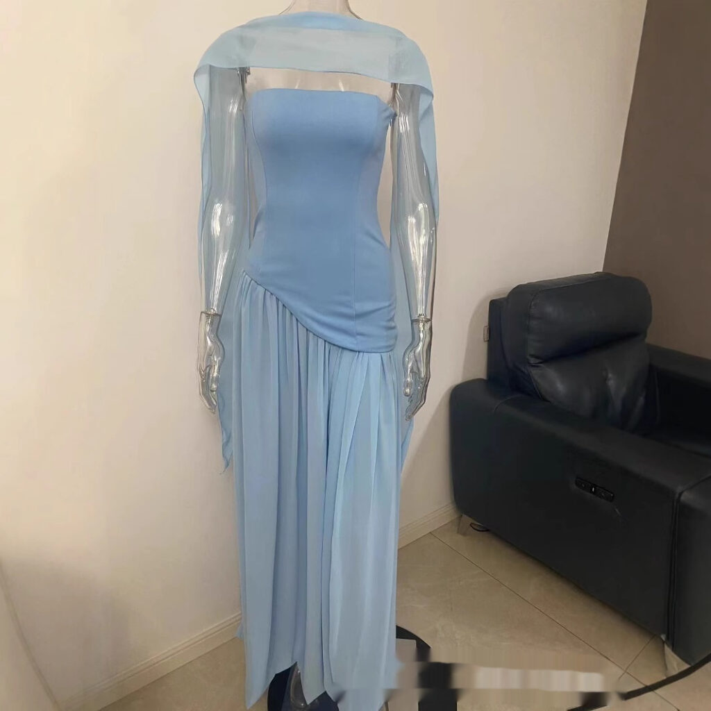 Temperament Contrasting Zipper Tight Dress
