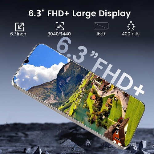 24 Unlocked Phone Smartphone 4inch 128GB Android14.0 6.8inch 6800mAh 5G - Image 3
