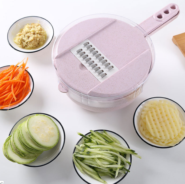 8 In 1 Mandoline Slicer Vegetable Slicer Potato Peeler Carrot Onion Grater With Strainer Vegetable Cutter Kitchen Accessories - Image 11