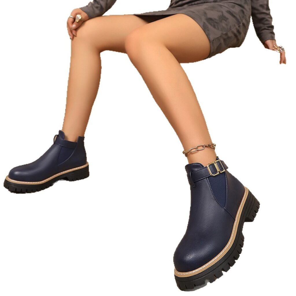 Women's Fashion Martens Boots Women's Winter Thick-Soled