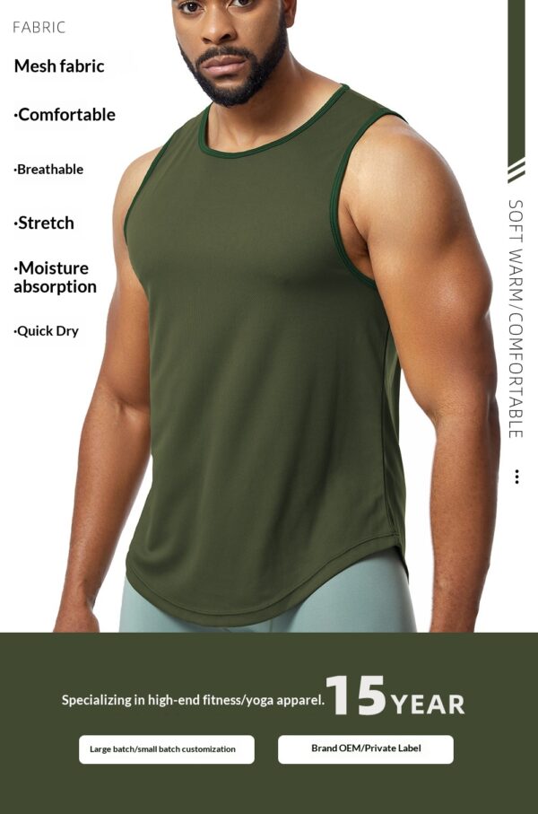 Men's Quick-Drying Sports Vest Fitness Apparel - Image 37