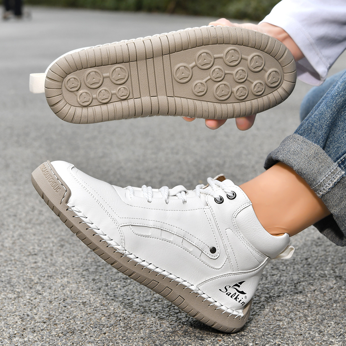 Hand-sewn Men's Casual Shoes - Image 12