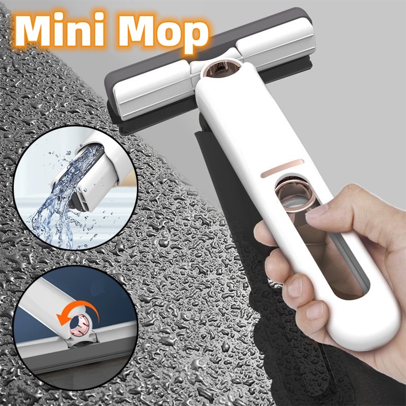 Mini Mops Floor Cleaning Sponge Squeeze Mop Household Cleaning Tools Home Car Portable Wiper Glass Screen Desk Cleaner Mop - Image 1