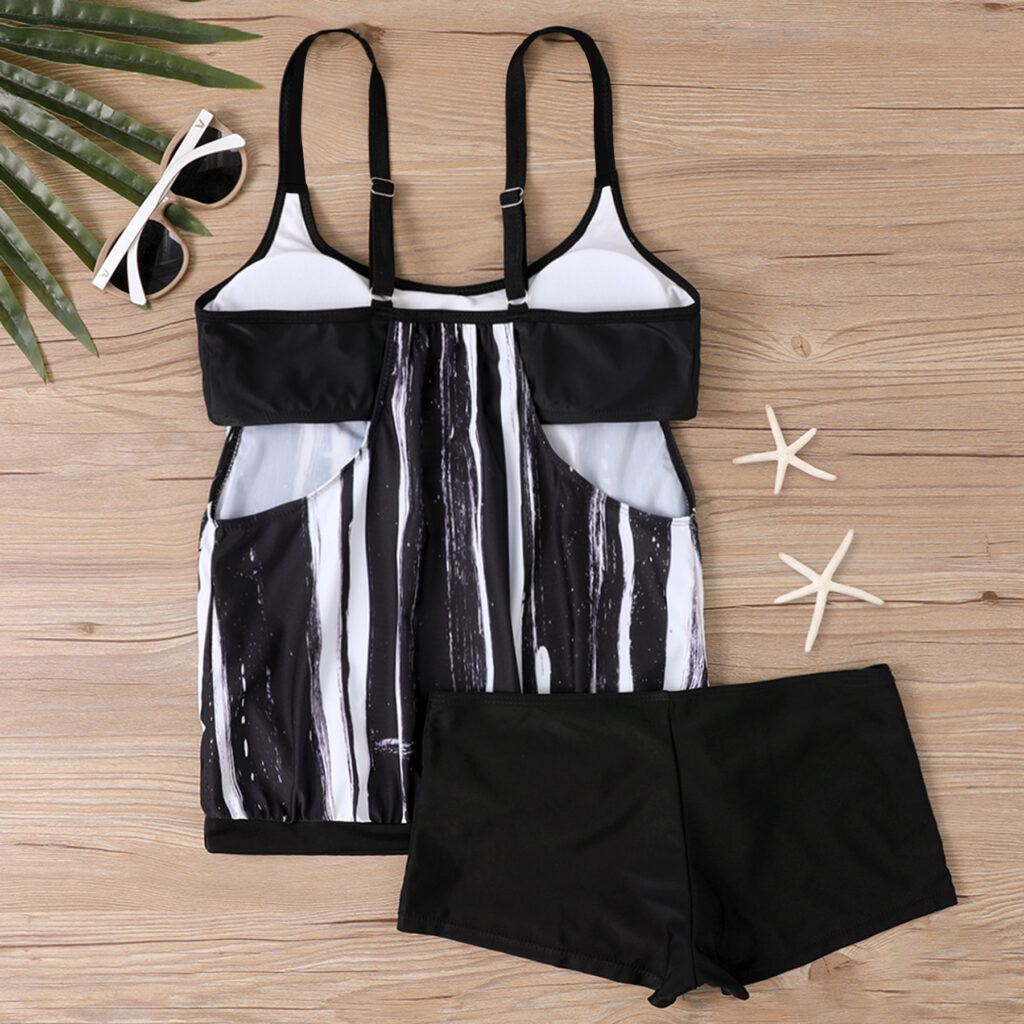 Printed Two-Piece Swimsuit Womens Beach Swimwear Set