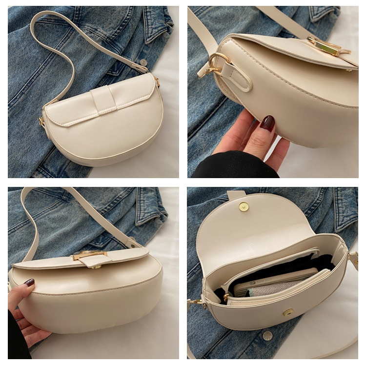 High-end, Fashionable Single-shoulder Bag Niche Saddle Bag