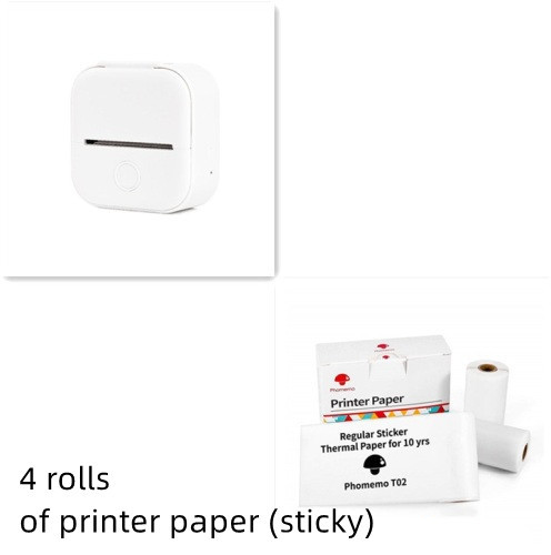 Portable Mini Thermal Label Printer Home Photo Printer Student Wrong Question Printer Bluetooth-compatible Mini Label Printer Price Tag - Image 76