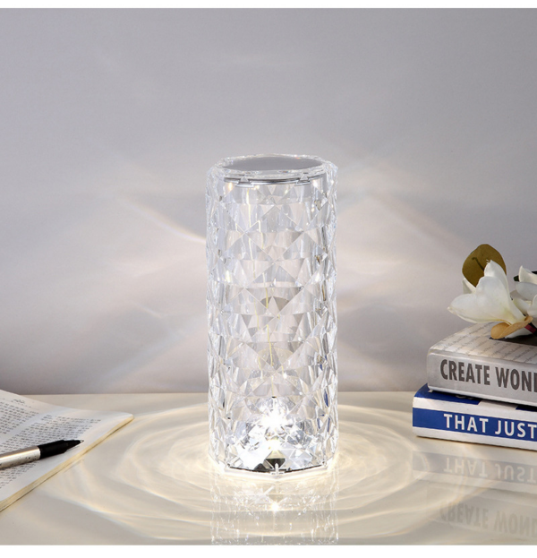 Creative Crystal Diamond Table Lamp Rechargeable Acrylic Bedroom Bedside - Image 13