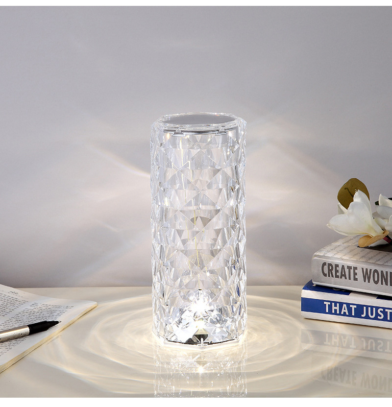 Creative Crystal Diamond Table Lamp Rechargeable Acrylic Bedroom Bedside - Image 13