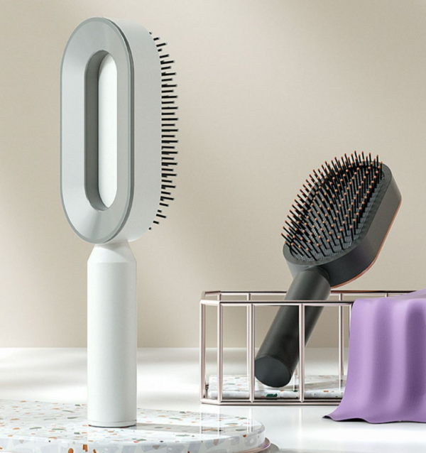 Self Cleaning Hair Brush For Women One-key Cleaning Hair Loss Airbag Massage Scalp Comb Anti-Static Hairbrush - Image 23