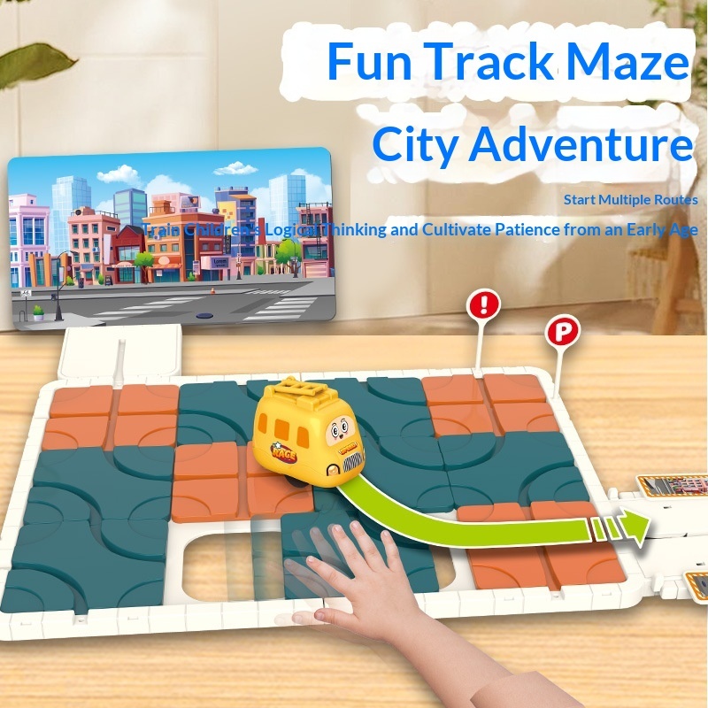 Urban Adventure Track Puzzle Educational Toy - Image 1