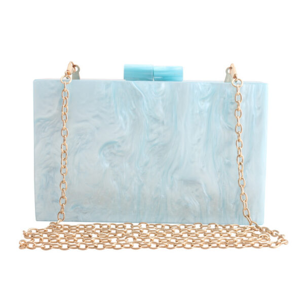 Women Handbags Marble Pattern Acrylic Bag Luxury Handbags Women Bags - Image 2