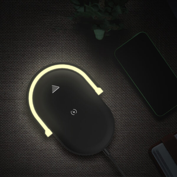3 In 1 Foldable Wireless Charger Night Light Wireless Charging Station Stonego LED Reading Table Lamp 15W Fast Charging Light - Image 9
