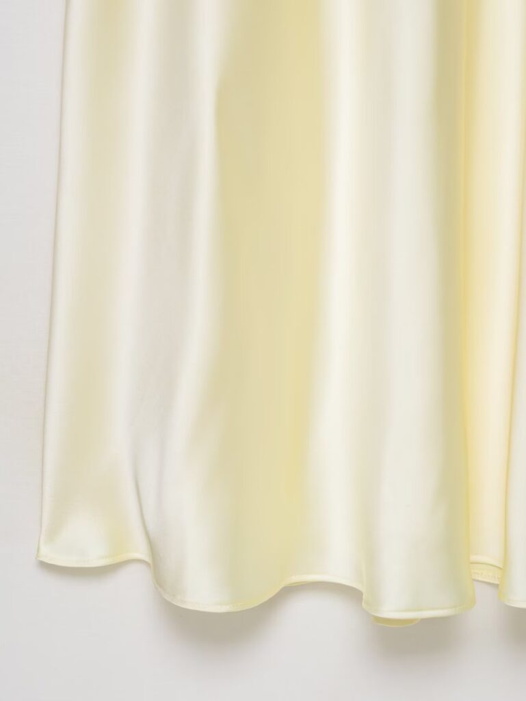Womens Bow-Decorated Satin-Feel Dress
