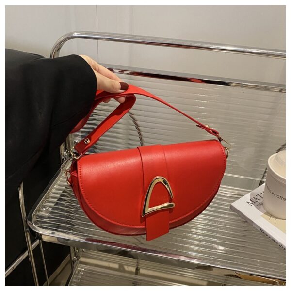 High-end, Fashionable Single-shoulder Bag Niche Saddle Bag - Image 25