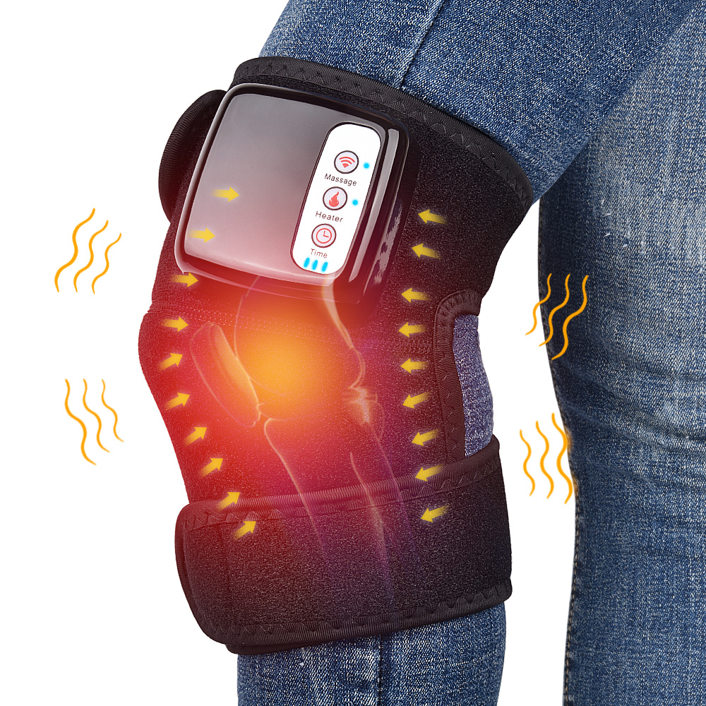 Electric Infrared Heating Knee Massager Wrap Elbow Joint Support Vibration Therapy Physiotherapy Machine Pain Relief Massageador - Image 1