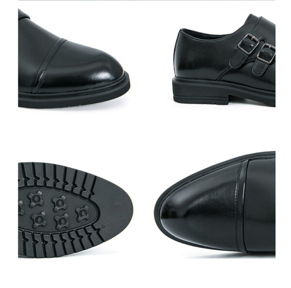 Pointed-toe Business Formal Leather Boots - Image 9