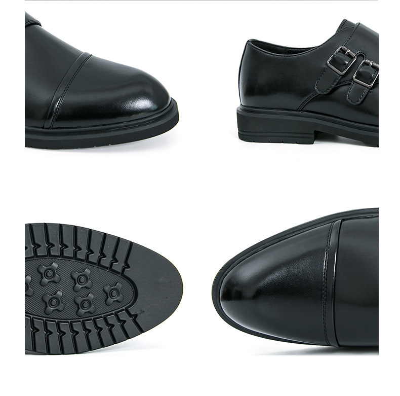 Pointed-toe Business Formal Leather Boots