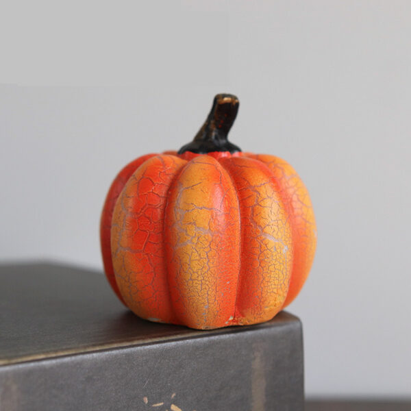New Halloween Pumpkin Lantern Simulation Pumpkin LED Candle Lamp Resin Luminous Pumpkin - Image 13