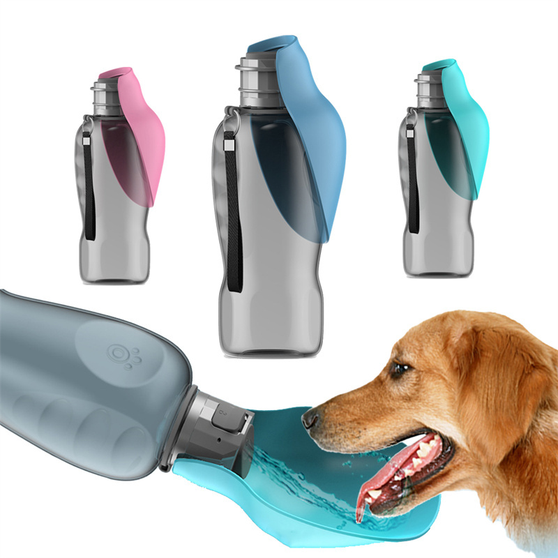 800ml Dogs Water Bottle Portable High Capacity Leakproof Pet Foldable Drinking Bowl Golden Retriever Outdoor Walking Supplies Pet Products - Image 1