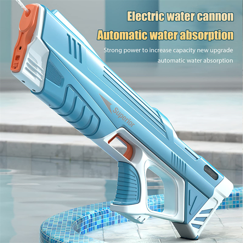 Summer Full Automatic Electric Water Gun Toy Induction Water Absorbing High-Tech Burst Water Gun Beach Outdoor Water Fight Toys - Image 1