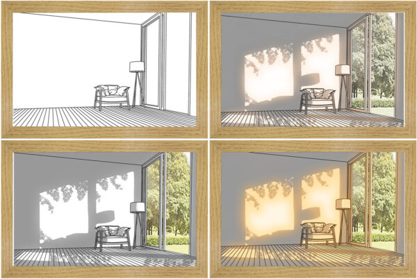 Illuminated Picture LED Decorative Light Painting Bedside Picture Style Creative Modern Simulate Sunshine Drawing Night Light Gift - Image 26