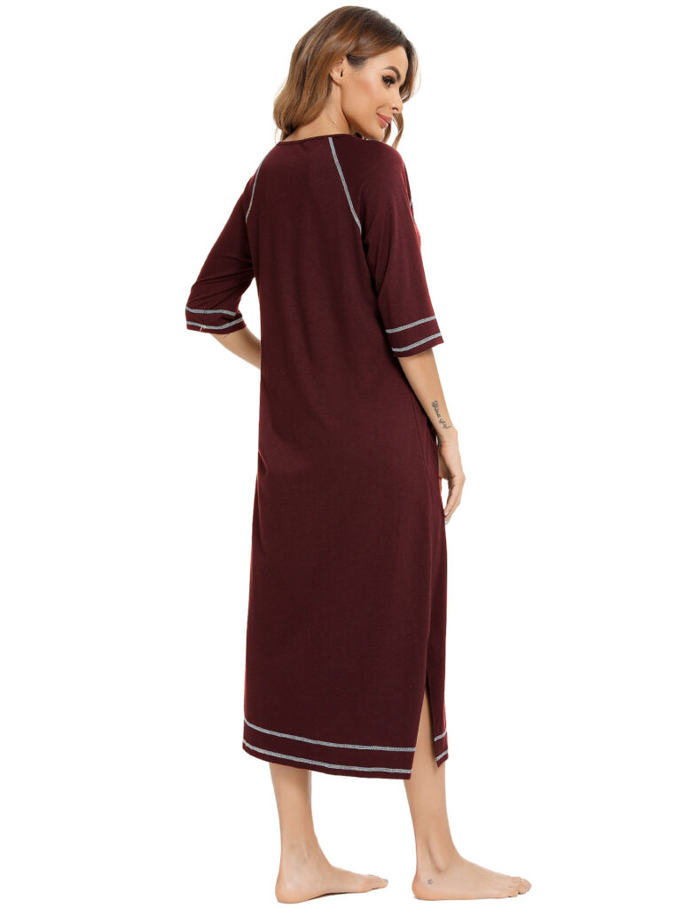 Comfortable Cardigan Womens Base-Layer Pajamas For Autumn And Winter