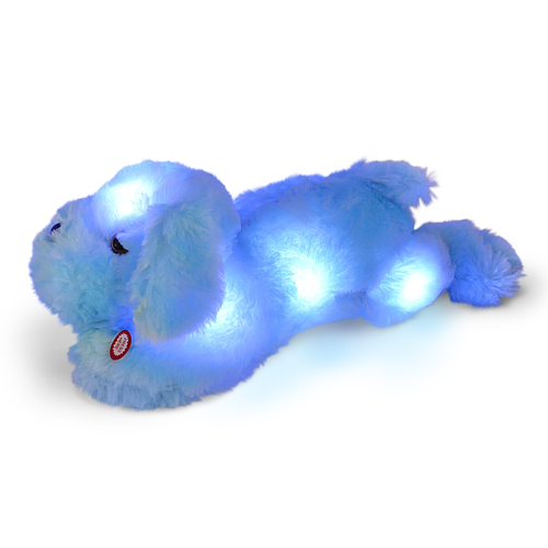 Glow in the Dark Blanket & Pillow Set-Gray & Blue - Image 2