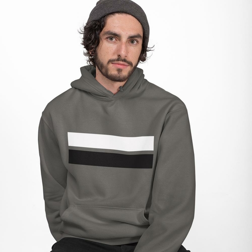 Mens Double Strip Hoodie - Image 2