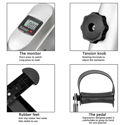 Home Use Hands and Feet Trainer Mini Exercise Bike - Image 4