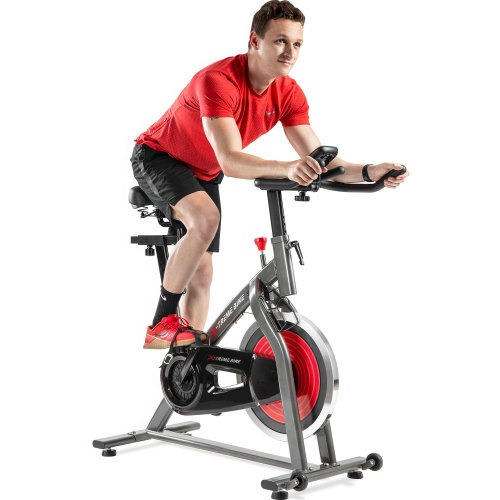 Indoor Cycling Bike 4-Way Adjustable Handlebar & Seat LCD Monitor - Image 6