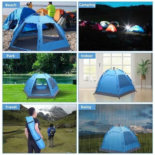 Automatic Family Tent Instant Pop Up Waterproof for Camping Hiking - Image 6