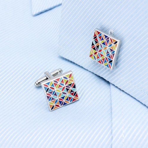 Enamel Art Cufflinks - Image 2