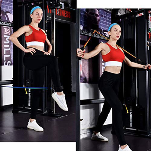 11Pcs Fitness Equipment Resistance Band Set - Image 2