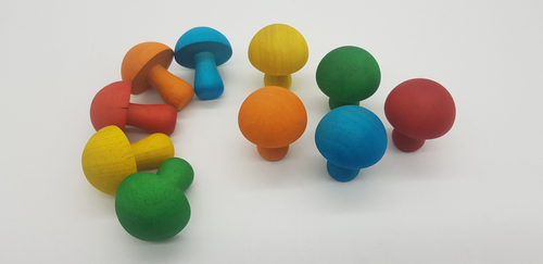QToys Australia Color Mushroom Set of 10 - Image 2