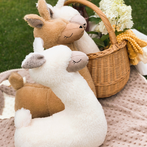 Soft Toy-Pillow Alpaca, rusty brown - Image 4
