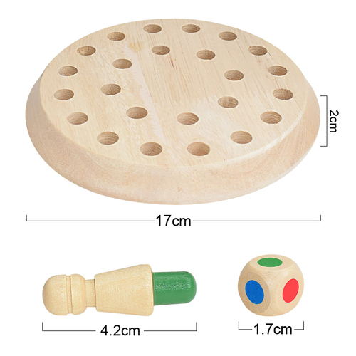 Kids Wooden Memory Match Stick Chess Game Fun Block Board Game - Image 3