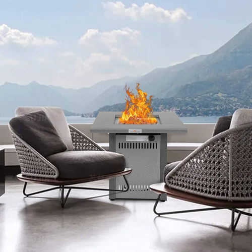 28" Outdoor Propane Gas Fire Pit Table Patio Firepits Fireplace - Image 4