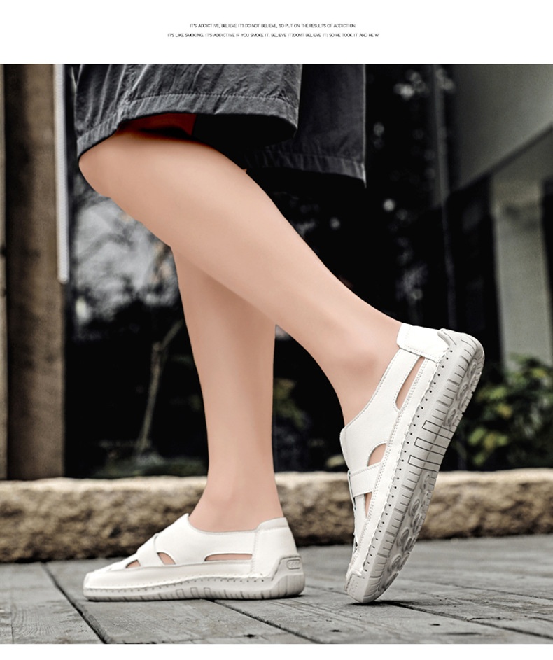 New Roman-style Flat Woven Soft-soled Lightweight