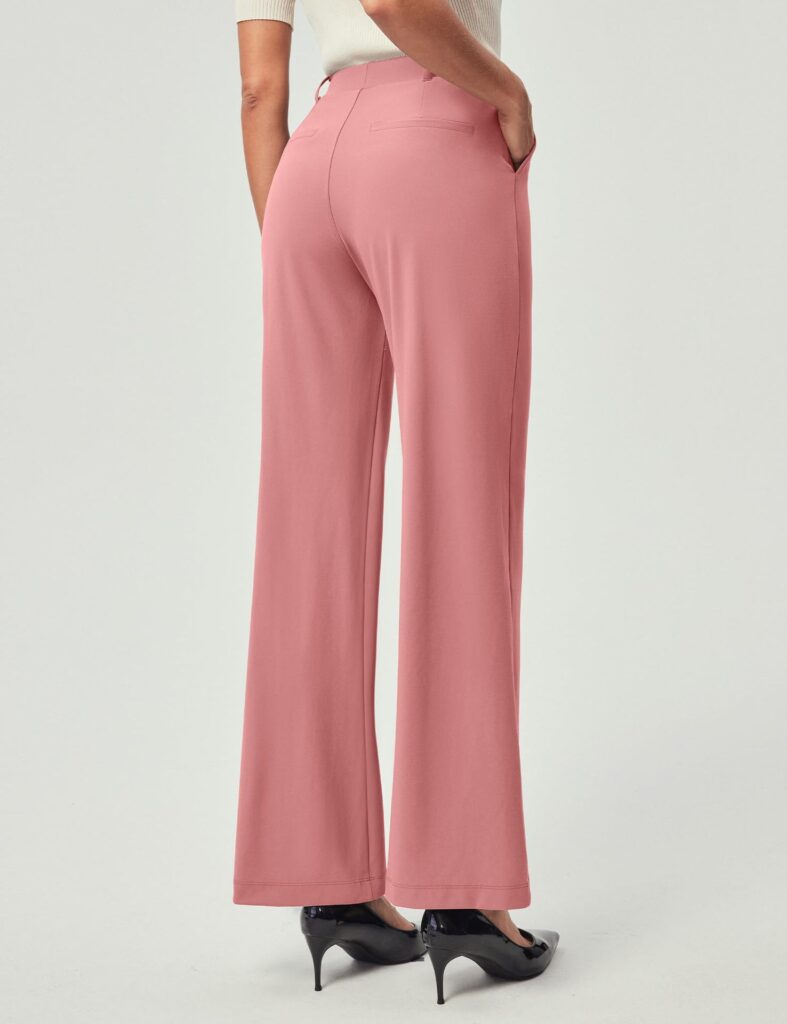 Womens High-Waisted Stretchy Work Business Casual Pants